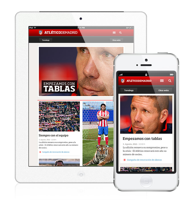 Versión móvil de ClubAtleticodeMadrid.com