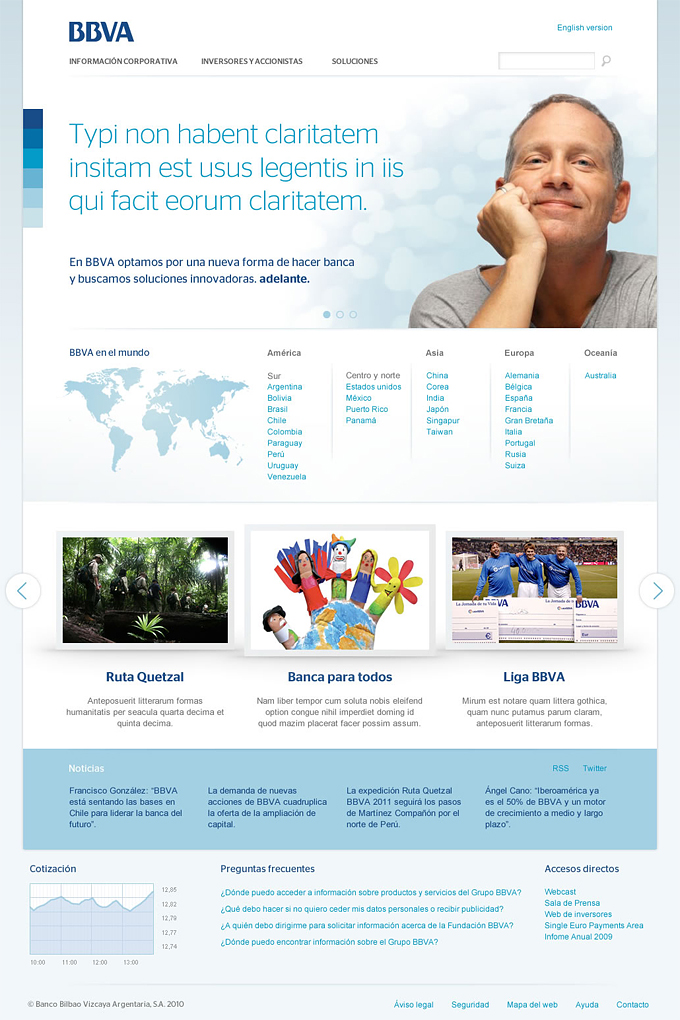 Página de inicio de BBVA.com
