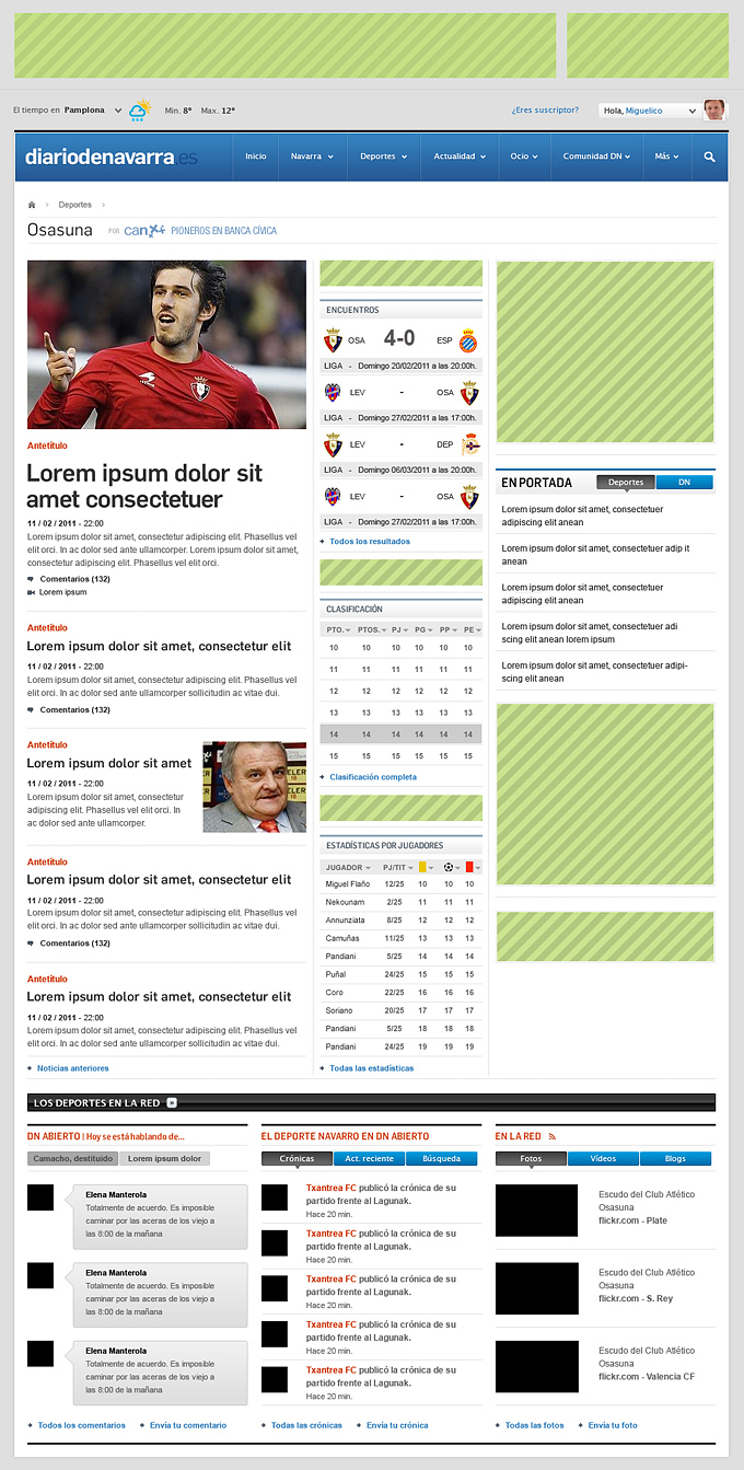 Portadilla de un equipo de diariodenavarra.es