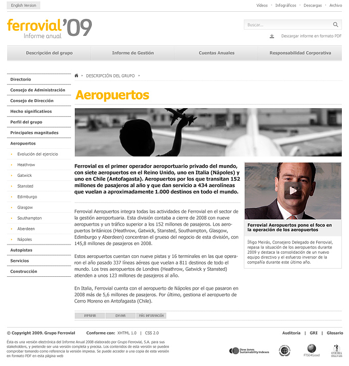 Plantilla interior - Informe anual de Ferrovial